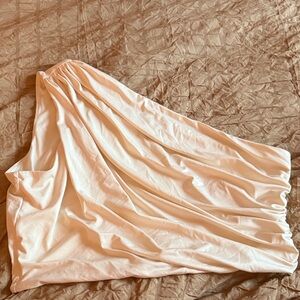 H&M Cream one shoulder top